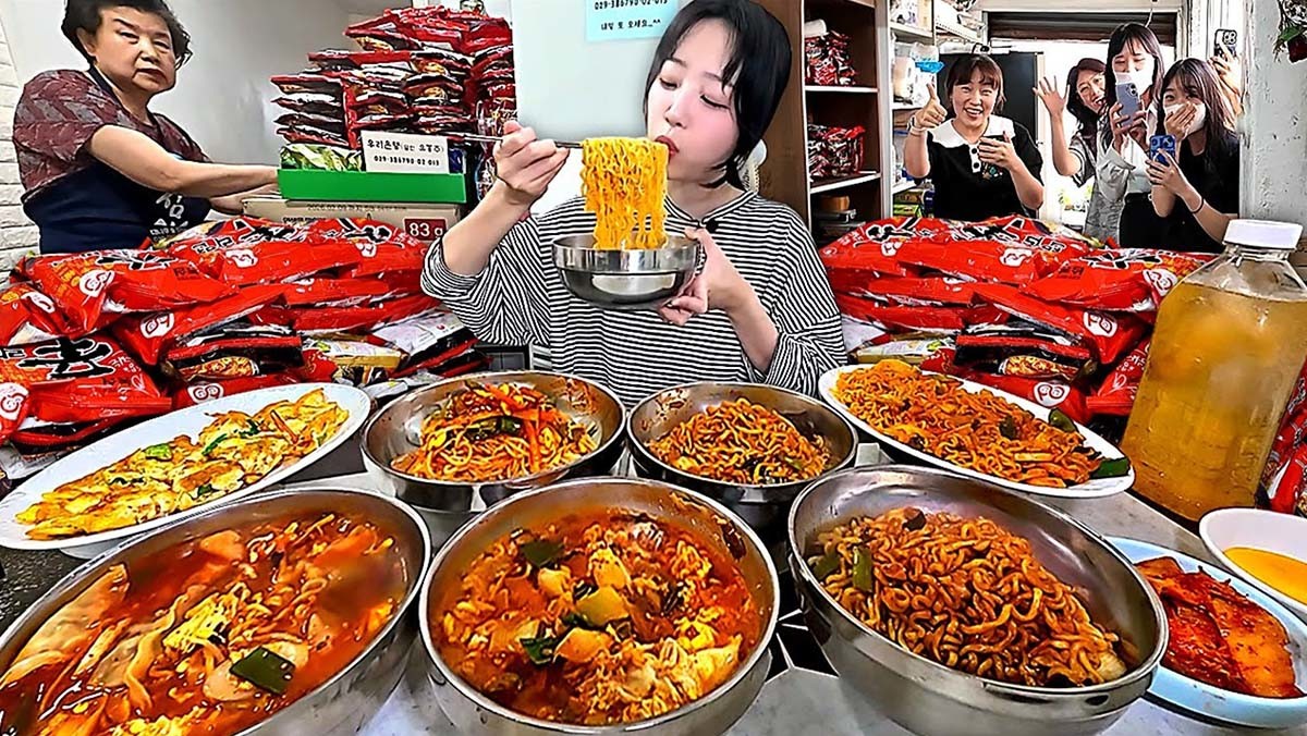 쯔양의 먹방 콘텐츠 썸네일. / 쯔양 유튜브 채널