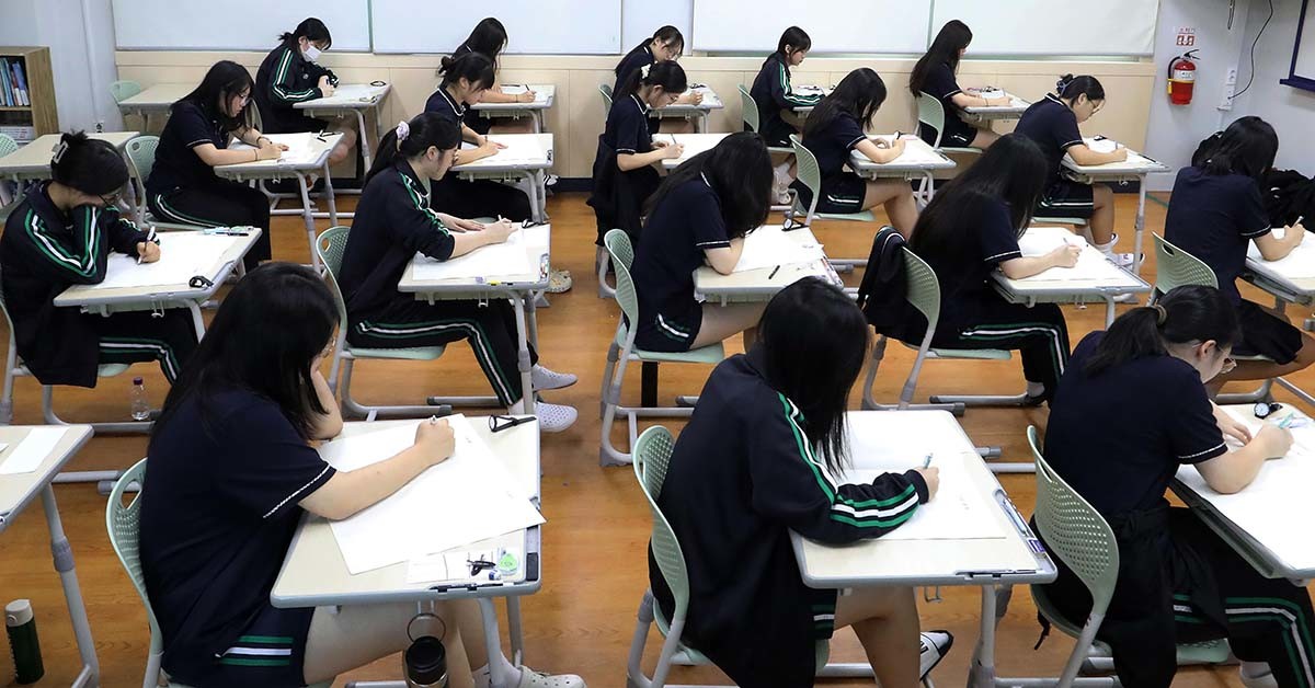 한 고3 교실 / 뉴스1