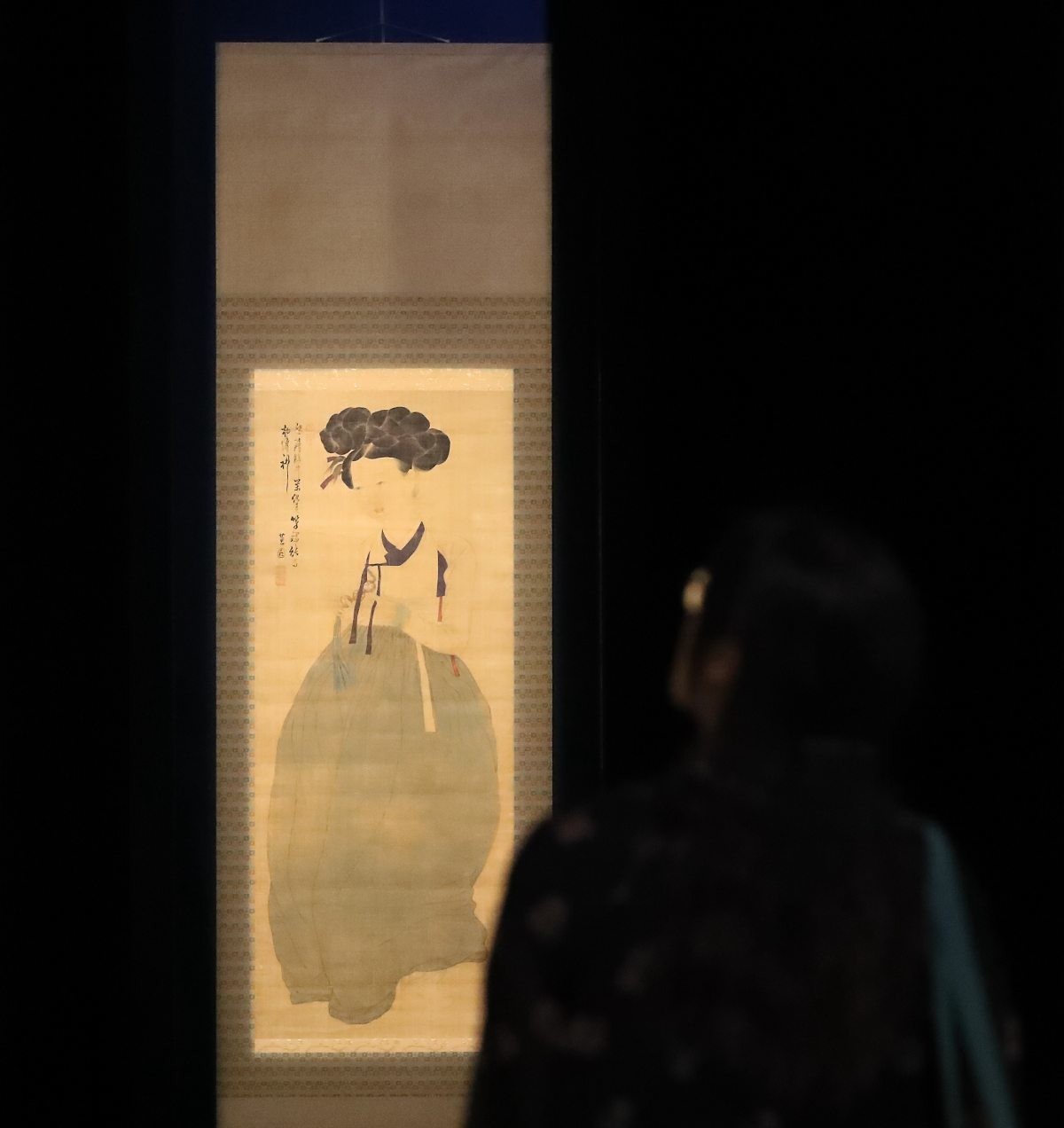대구간송미술관에서 만나는 신윤복 '미인도'. / 뉴스1
