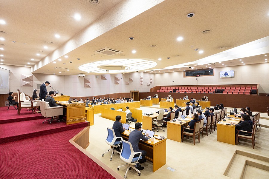 양주시의회 제380회 임시회 제2차 본회의 본회의장 전경