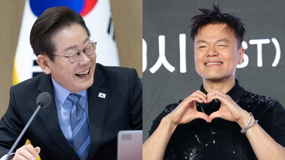이재명 대통령, 가수 박진영 / 뉴스1