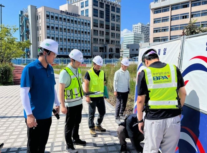 부산항만공사(BPA)는 9월 4일부터 10일까지 북항 재개발사업 현장 4개소를 대상으로 태풍 등 이상기후에 대비한 특별 안전점검을 실시했다. / 사진제공=부산항만공사