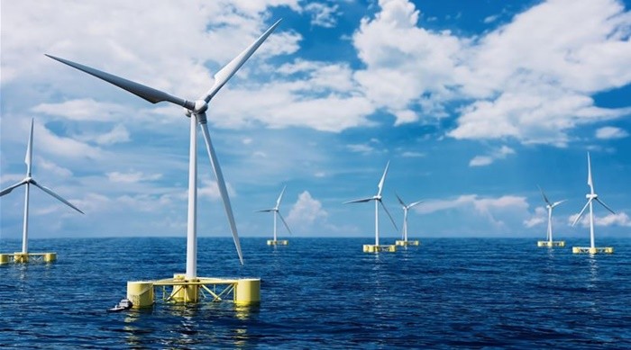 △ 부유식 풍력발전 하부구조물(15MW) ‘SnapWind Float’ 렌더링 이미지   / 사진제공=한국선급