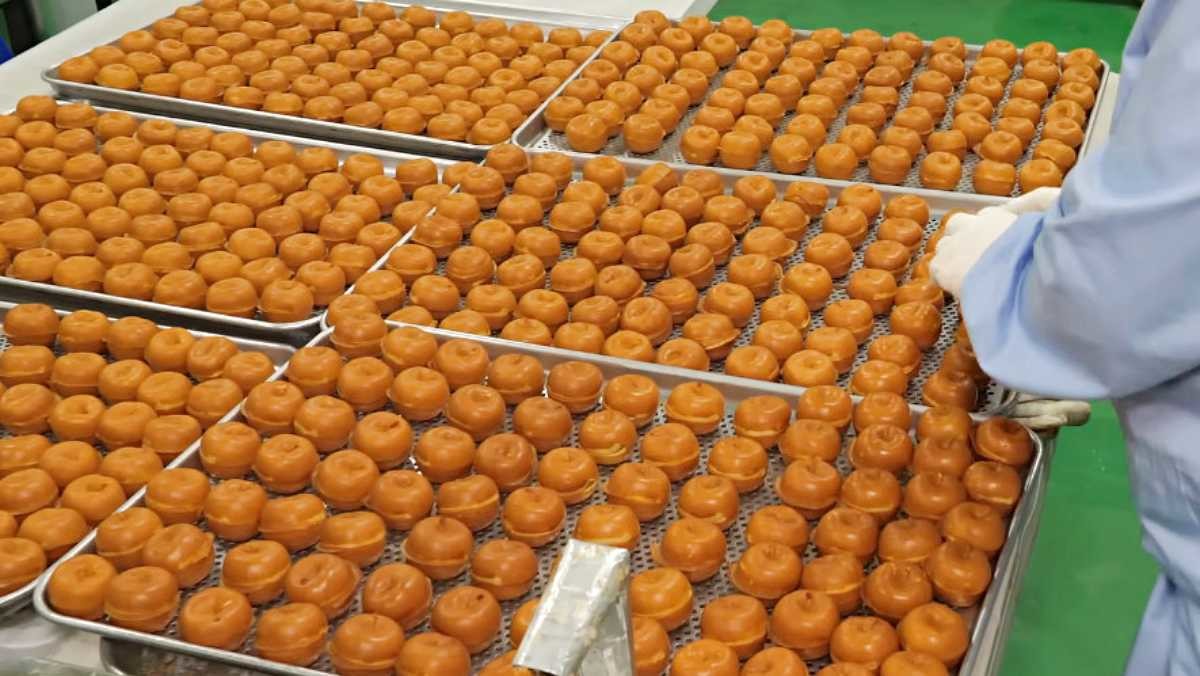 나주배를 갈아넣은 귀염뽀짝한 배쌀빵. 자료사진. / 유튜브 '푸드킹덤 Food Kingdom'