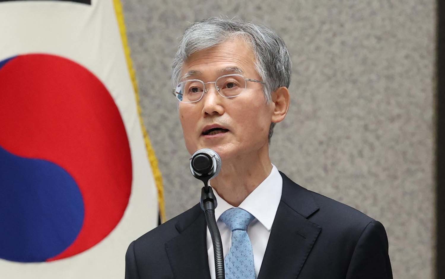 조희대 대법원장이 12일 오전 서울 서초구 대법원에서 열린 '2025 대한민국 법원의 날 기념식'에서 기념사를 하고 있다. / 뉴스1
