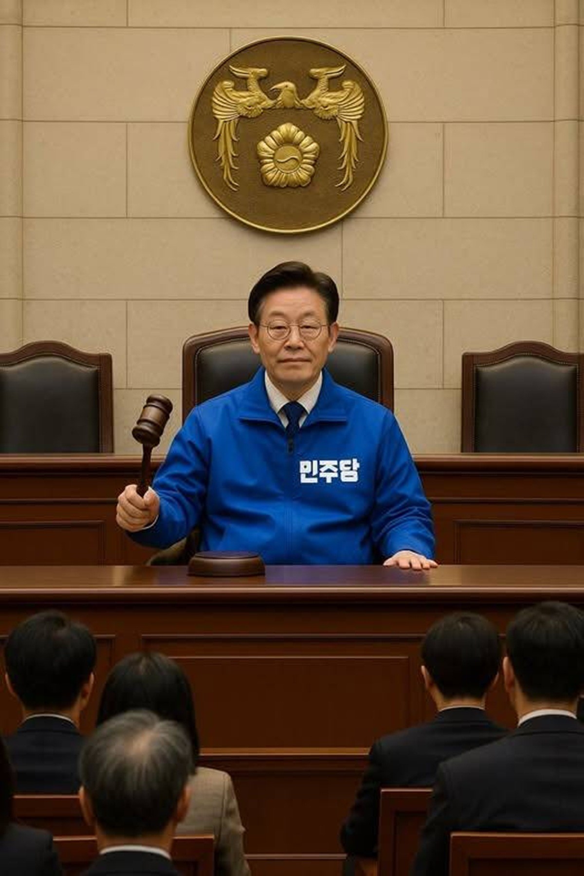 이준석 대표가 이재명 대통령을 풍자한 이미지. / 이준석 페이스북