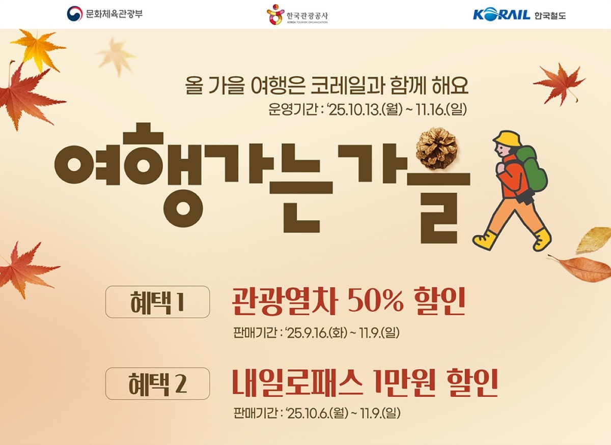 2025 여행가는 가을 포스터 / 코레일