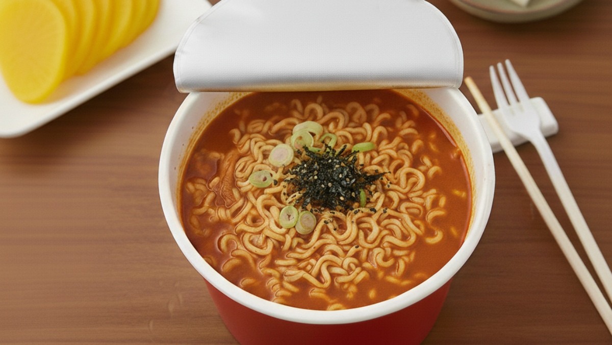 기사 내용을 바탕으로 AI가 생성한 라면 자료사진. 실제와 다를 수 있습니다.