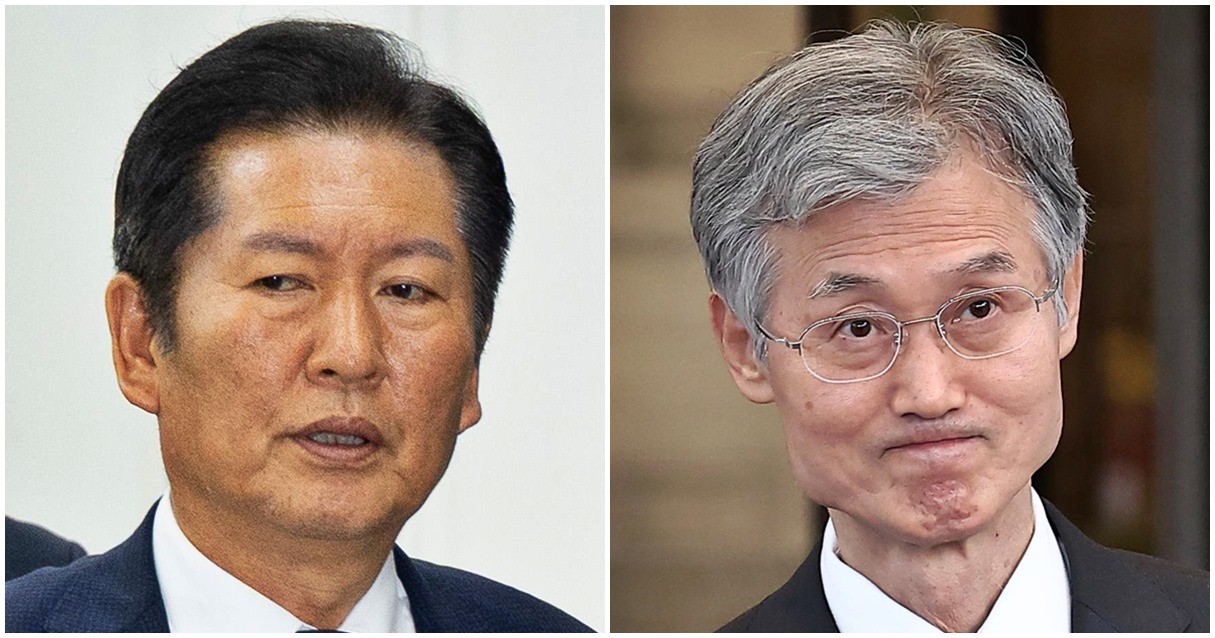 정청래 더불어민주당 대표와 조희대 대법원장 / 뉴스1