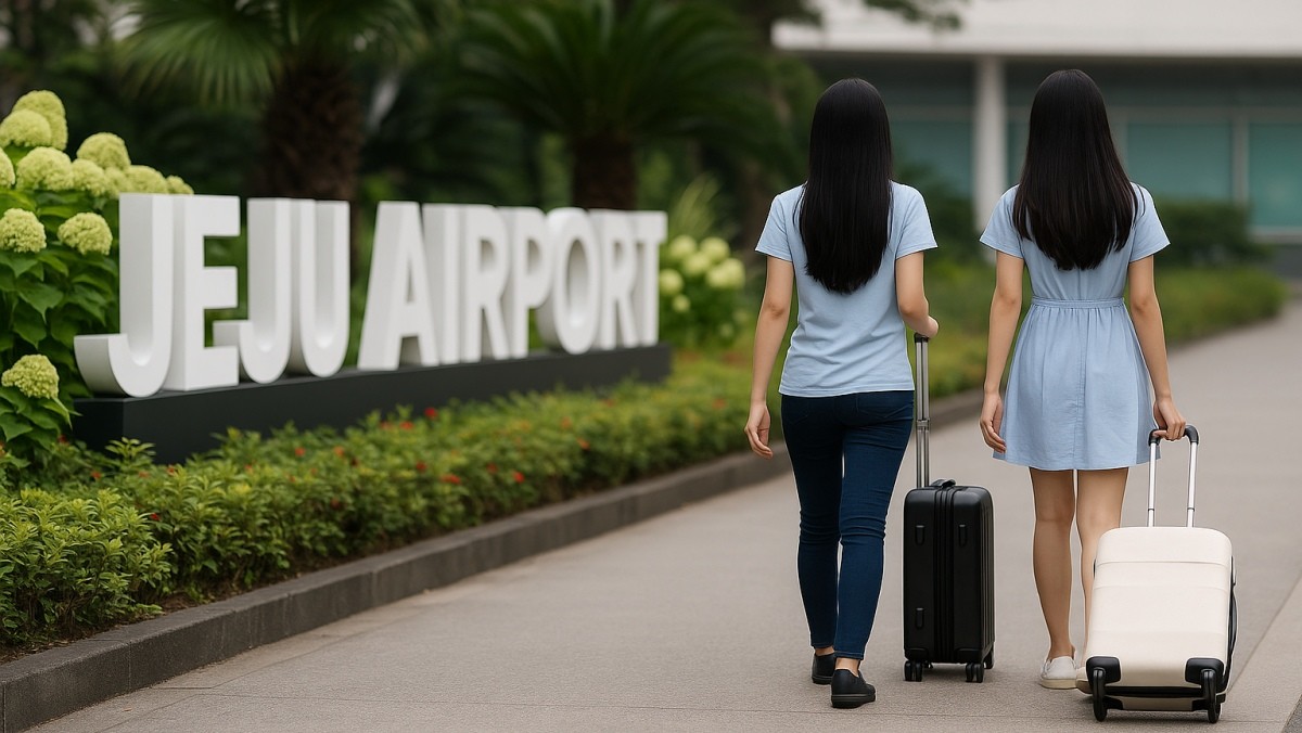 제주공항. 기사의 이해를 돕기 위해 AI로 만든 이미지