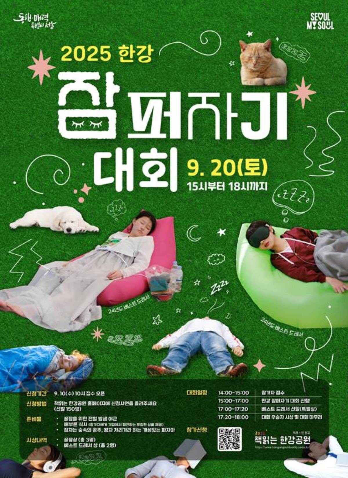 서울시, '2025 한강 잠퍼자기 대회' 포스터. / 서울특별시 제공