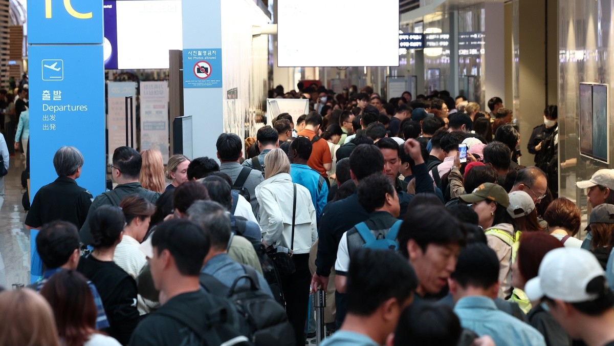 19일 오전 10시 경 인천국제공항 상황 / 연합뉴스