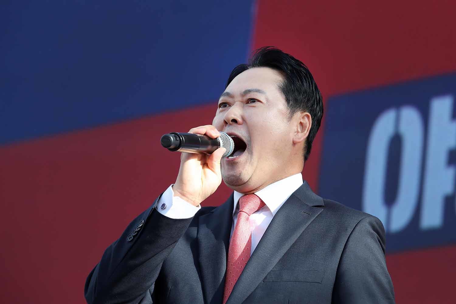 장동혁 국민의힘 대표가 21일 오후 대구 동구 동대구역 광장에서 열린 '야당탄압·독재정치 국민 규탄대회'에 참석해 발언하고 있다. / 뉴스1