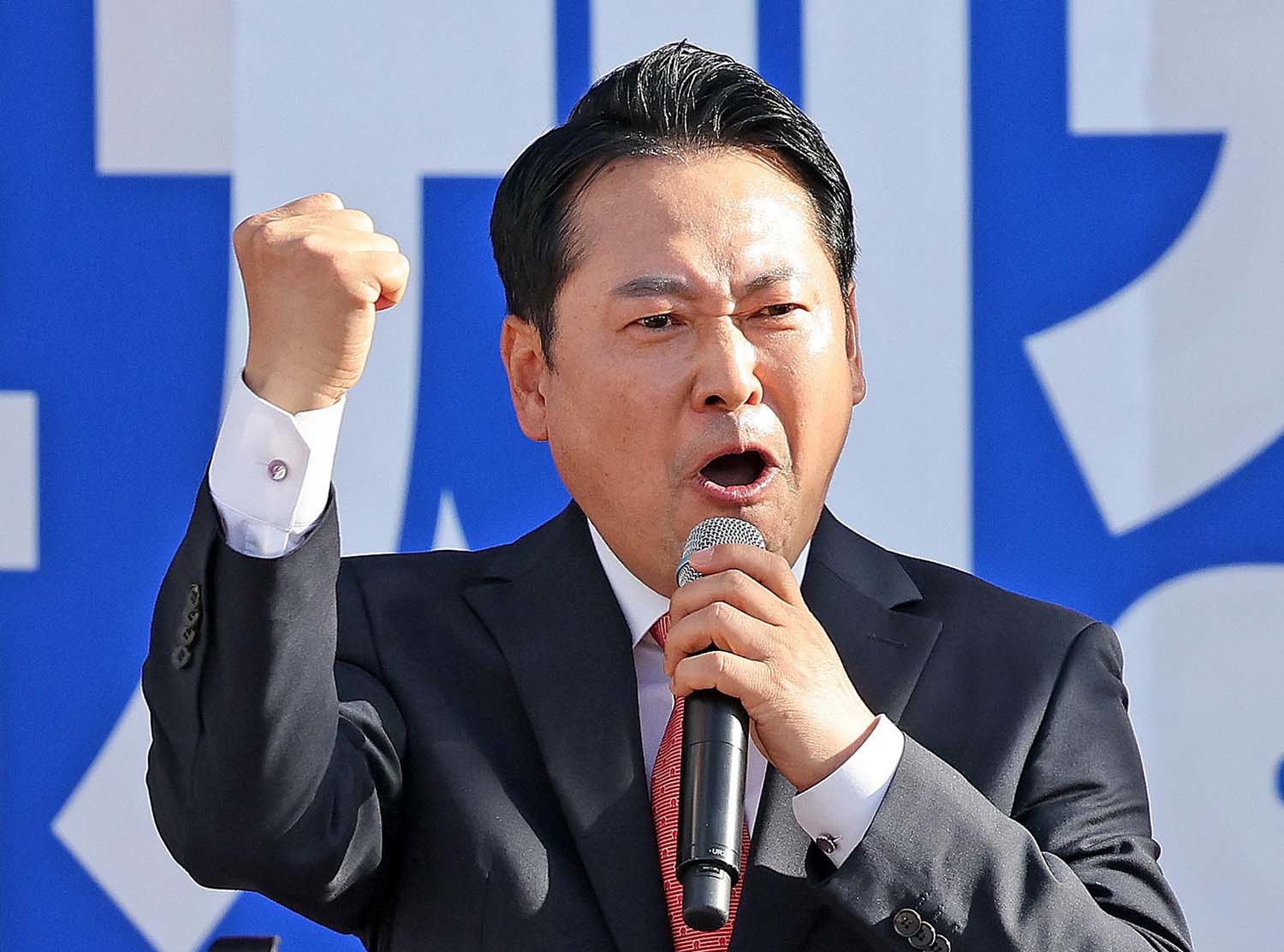 장동혁 국민의힘 대표가 21일 오후 대구 동구 동대구역 광장에서 열린 '야당탄압·독재정치 국민 규탄대회'에서 발언하고 있다. / 뉴스1