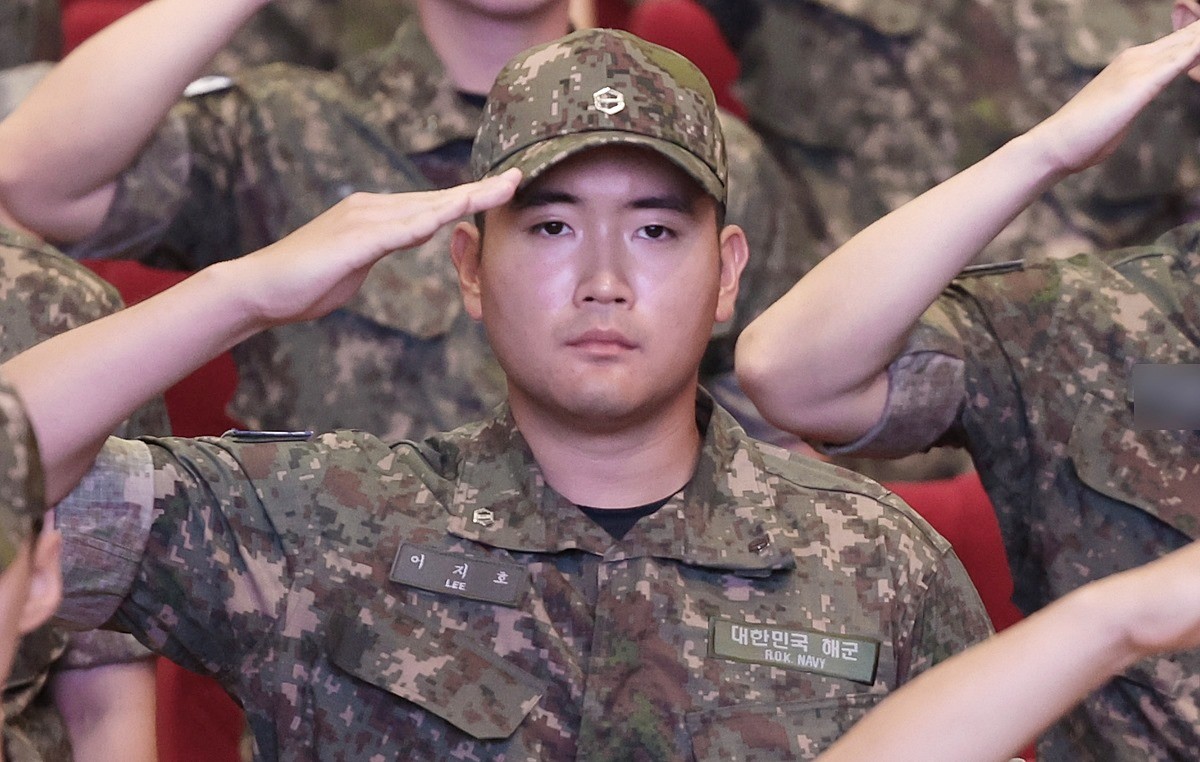 이재용 삼성전자 회장의 장남 이지호 씨 모습 / 연합뉴스