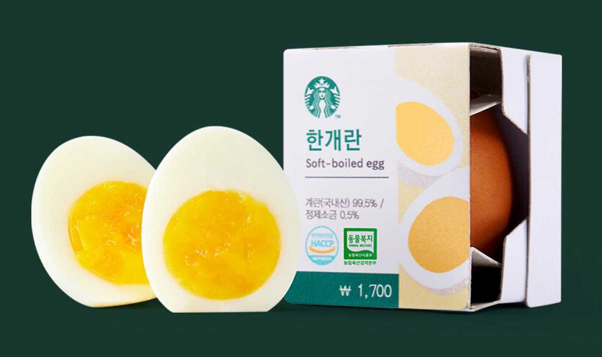 스타벅스, 동물복지 1구 반숙란 출시. / 스타벅스 제공