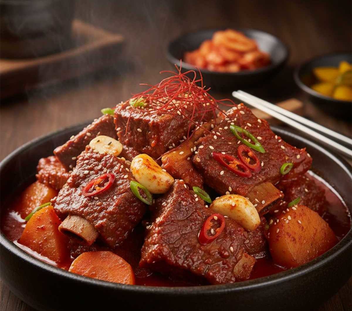 맛있는 소갈비찜. 기사 내용을 바탕으로 AI가 생성한 자료사진.