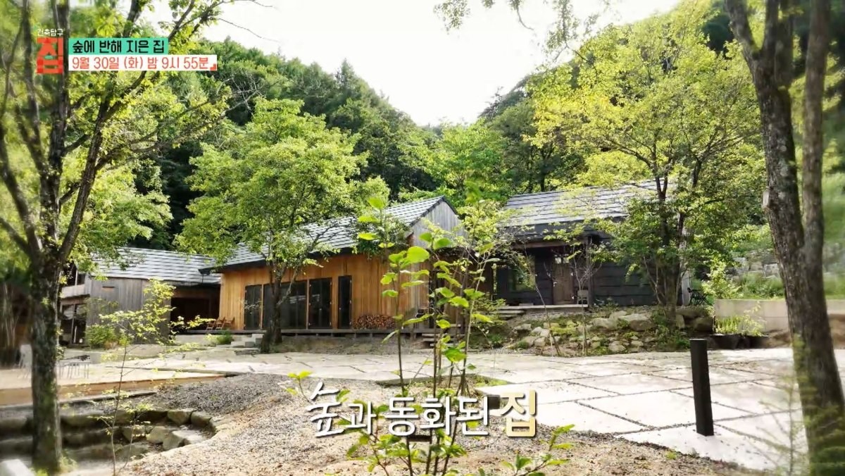 EBS1 '건축탐구 집' 미리보기 페이지에서 제공하는 숲에 반해 지은 집 편 캡처 사진. / EBS 제공