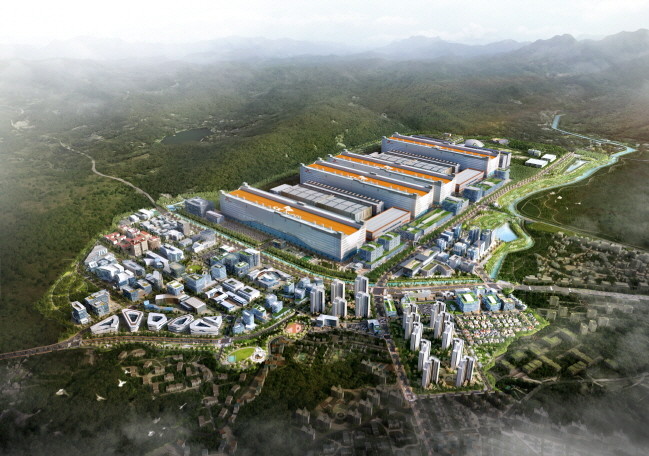 첨단반도체 양산연계형 미니팹이 들어설 용인 반도체클러스터 일반산업단지 조감도. / 용인특례시