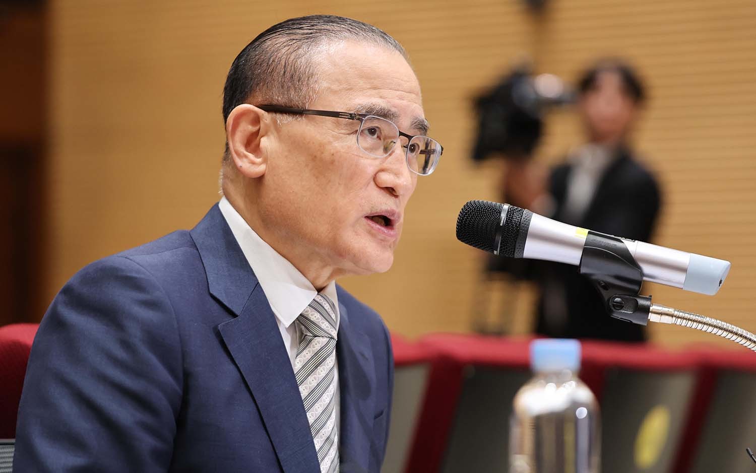 위성락 국가안보실장이 19일 서울 용산 대통령실 청사에서 열린 대통령 UN총회 순방일정 관련 기자간담회에서 발언하고 있다. / 뉴스1