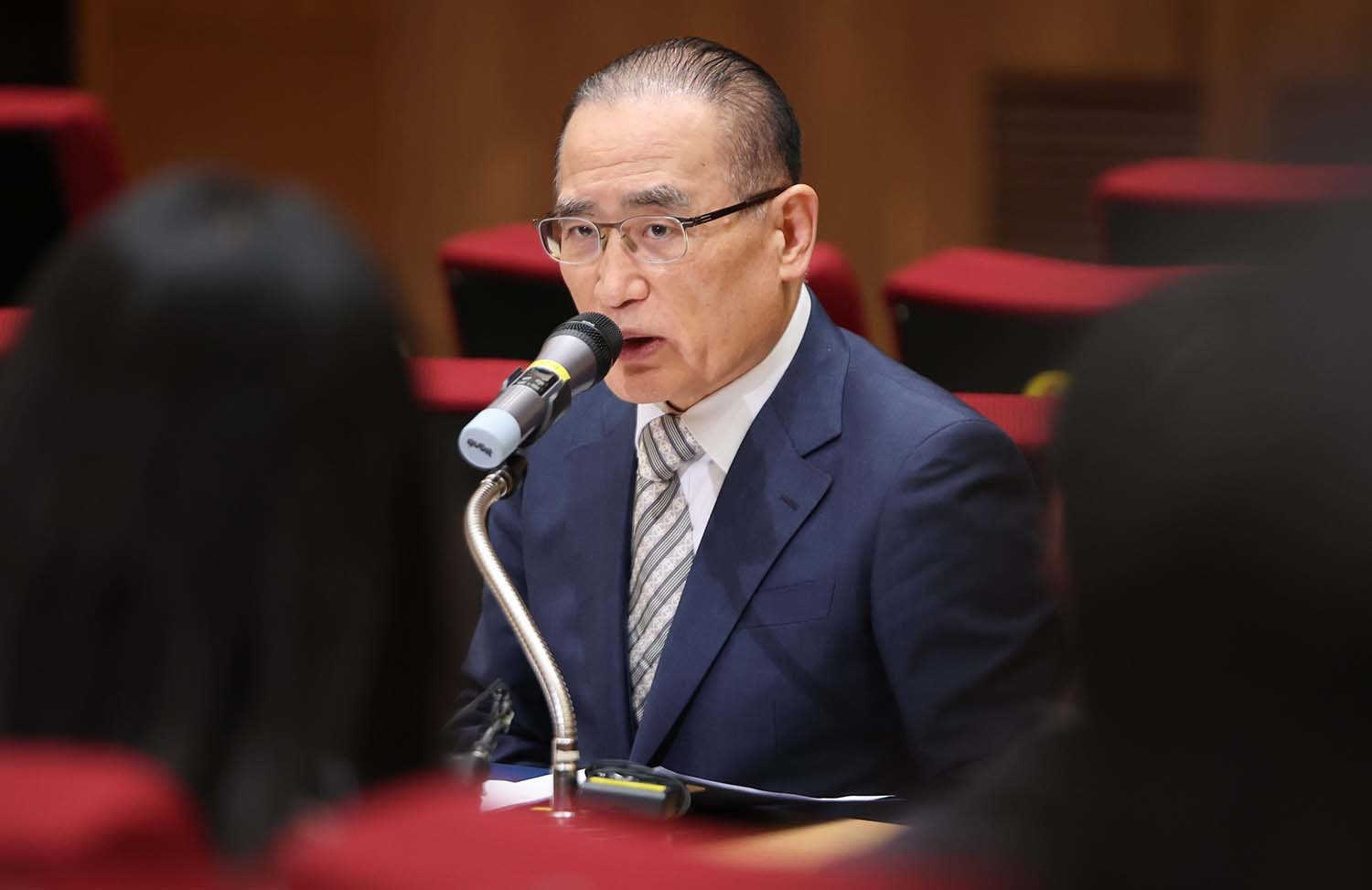 위성락 국가안보실장이 19일 서울 용산 대통령실 청사에서 열린 대통령 UN총회 순방일정 관련 기자간담회에서 발언하고 있다. / 뉴스1