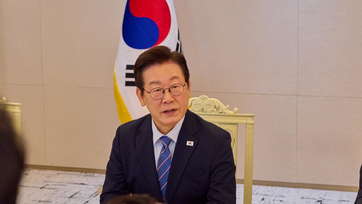 이재명 대통령이 지난 18일 서울 용산 대통령실 청사에서 열린 증권사 리서치센터장 오찬 간담회에서 발언하고 있다.  / 뉴스1