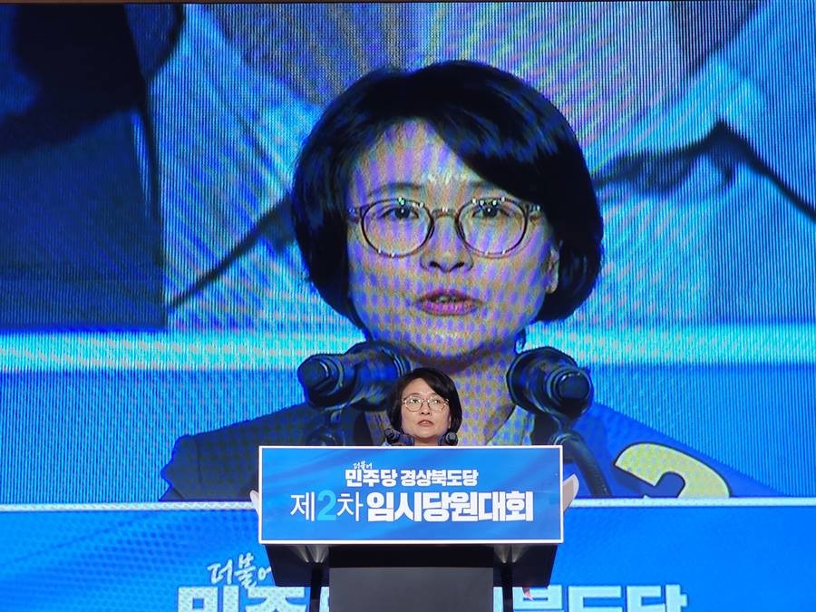 더불어민주당 경북도당위원장에 임미애 국회의원이 28일 선출됐다./민주당