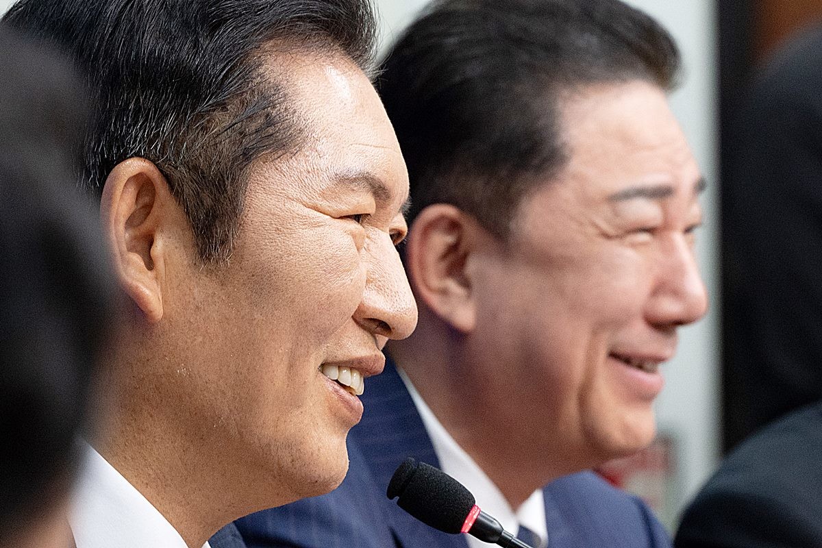 더불어민주당 정청래 대표와 김병기 원내대표 자료 사진 / 뉴스1