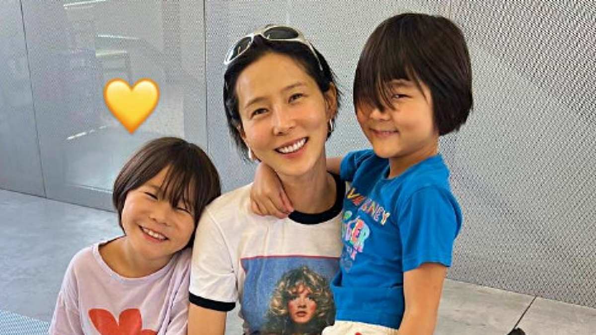 김나영과 아들들. / 김나영 인스타그램