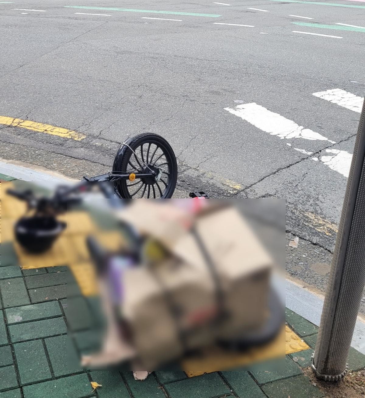교통사고 현장. / 부산북부경찰서 제공