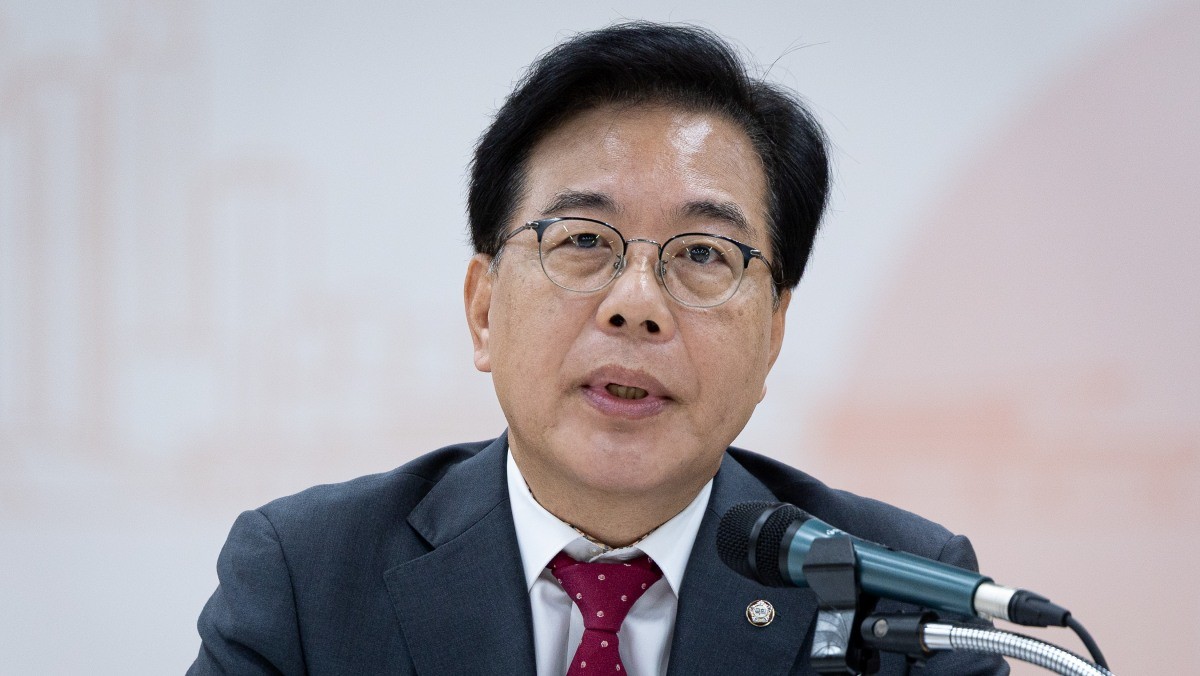 송언석 국민의힘 원내대표가 지난달 29일 인천 중구 인천관광공사에서 열린 현장최고위원회의에서 모두 발언을 하고 있는 모습. / 뉴스1