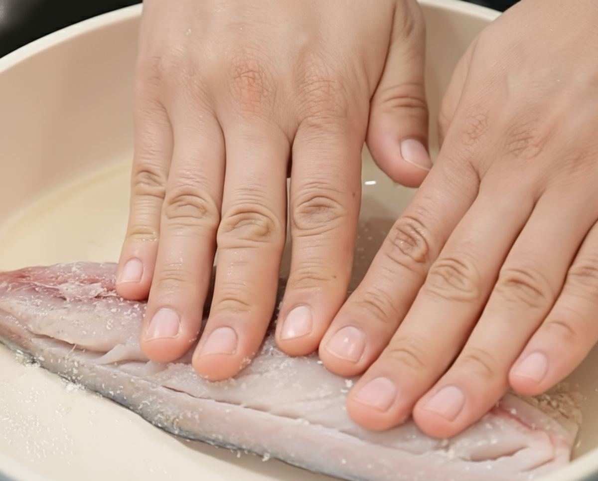 고등어 구울 때 수분 제거 꼭 하기. 기사 내용을 바탕으로 AI가 생성한 자료사진.