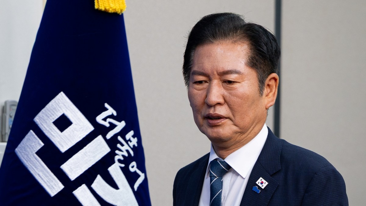 정청래 더불어민주당 대표가 지난 2일 서울 여의도 국회에서 열린 최고위원회의에 참석하고 있다. / 뉴스1