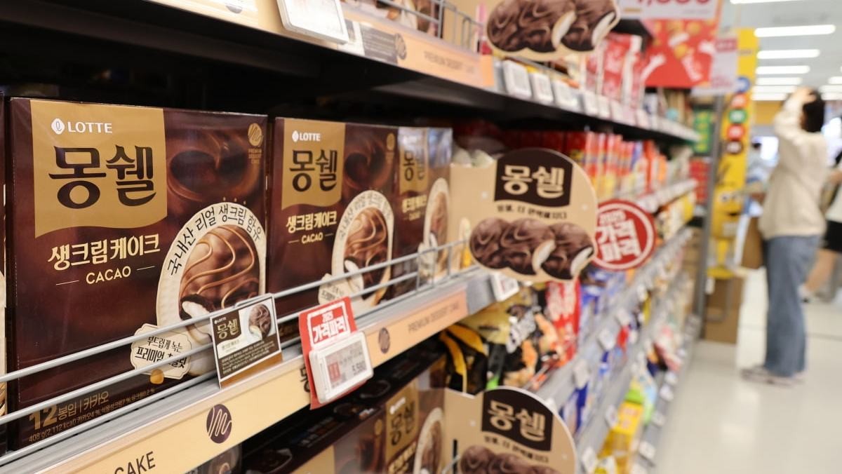 마트에 비치되어있는 과자 / 연합뉴스