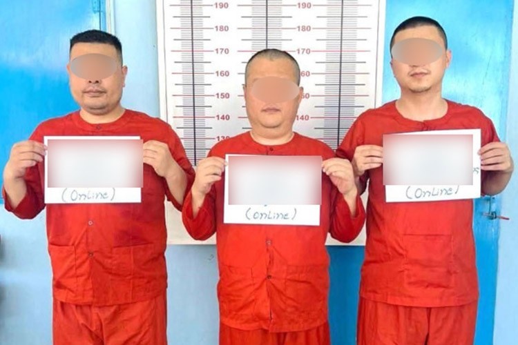 캄보디아 검찰이 기소한 한국인 대학생 살해 혐의 중국인 3명. 주범인 중국인 리모씨는 아직 잡히지 않았다. / AKP통신 홈페이지 캡처