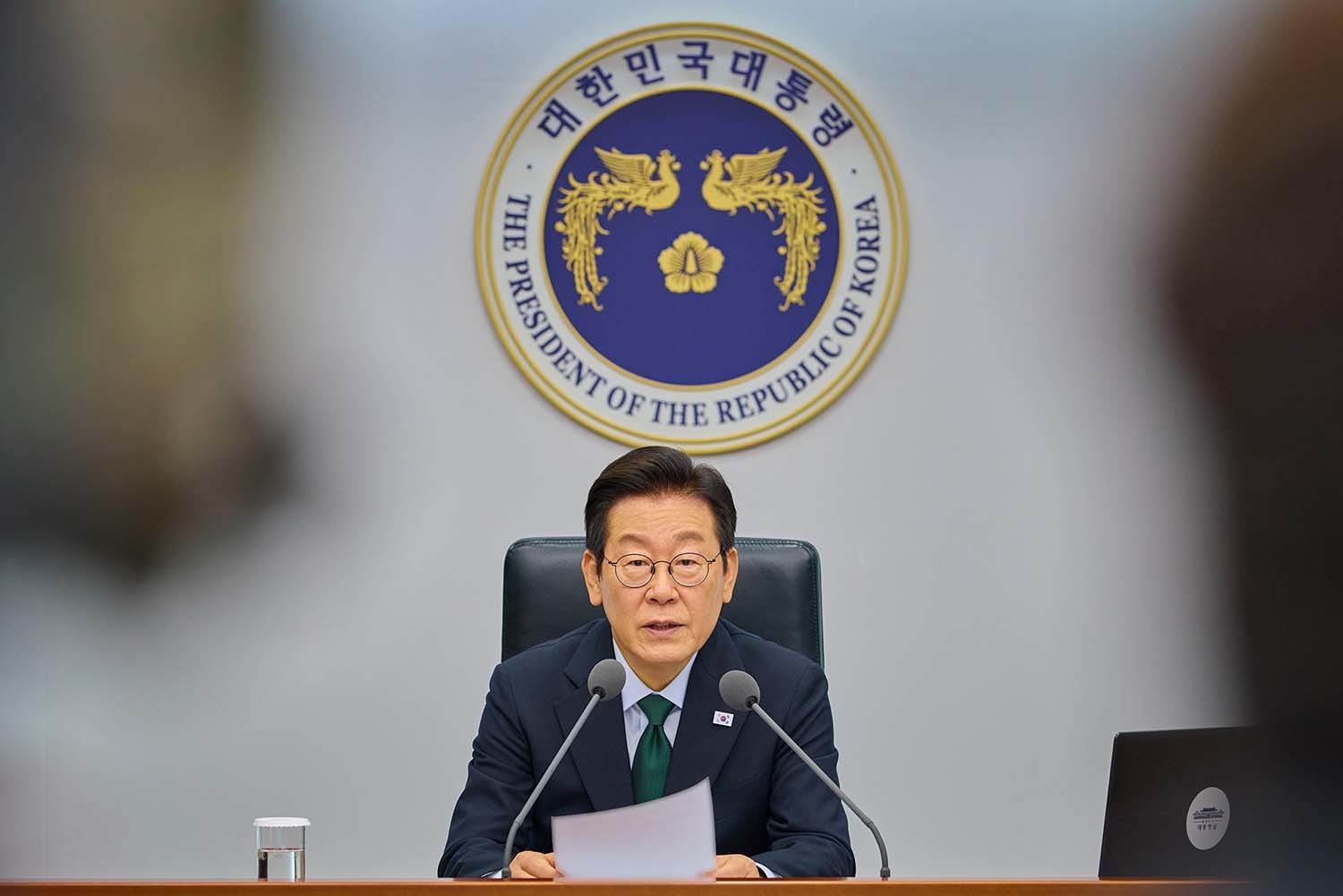 이재명 대통령이 13일 서울 용산 대통령실 청사에서 열린 수석보좌관회의에서 발언하고 있다. / 대통령실 제공
