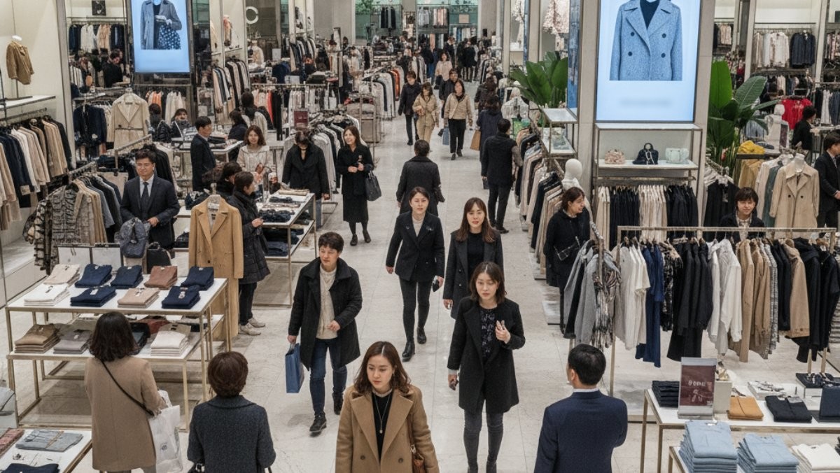 AI 생성한 의류 매장 자료사진. 실제 브랜드와 무관합니다.
