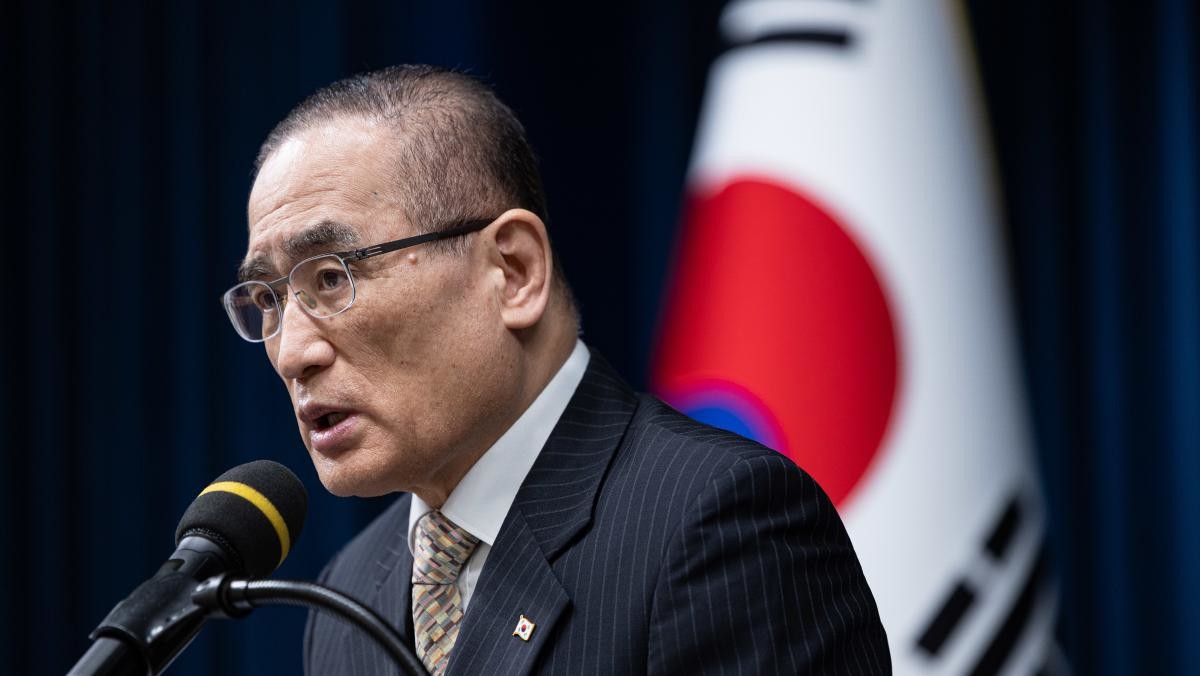 위성락 국가안보실장이 지난 17일 서울 용산 대통령실 청사에서 캄보디아 이슈의 구체적 대응현황 관련 브리핑을 하고 있다. / 뉴스1