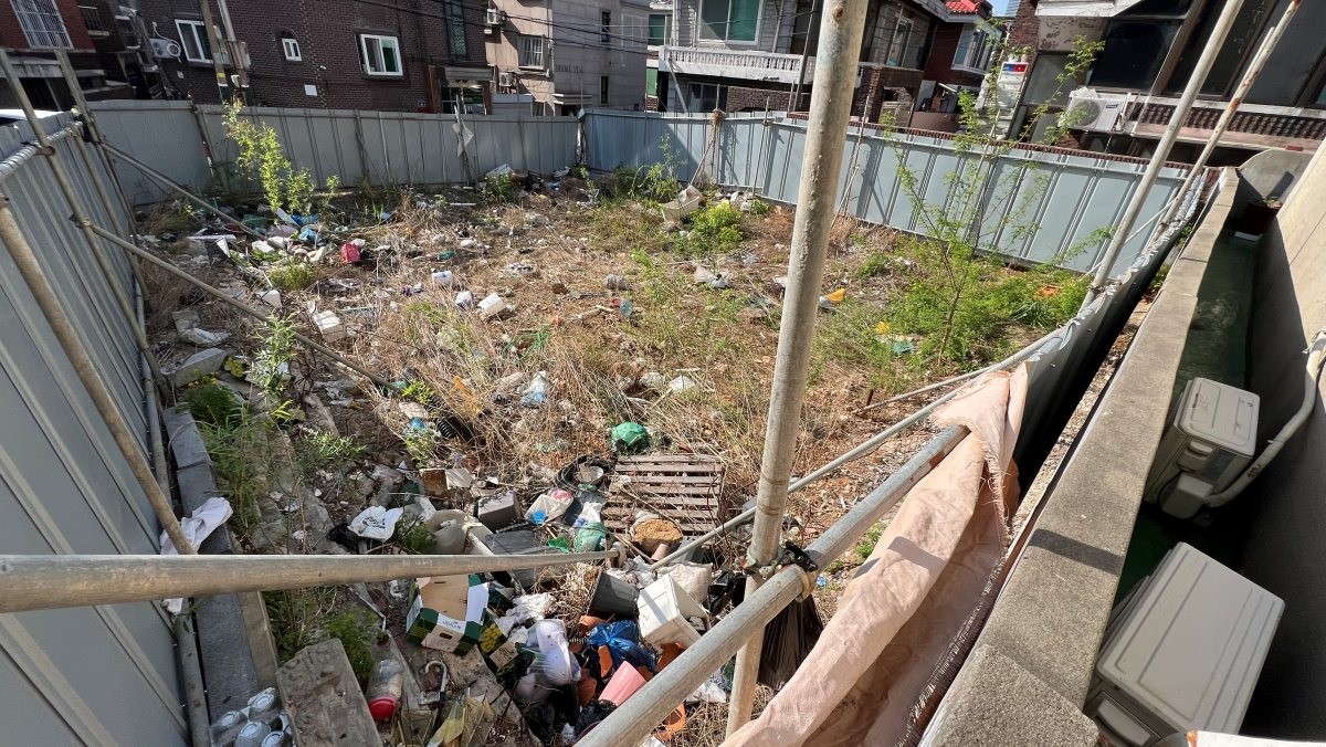 주차장 조성 전 자투리 땅 / 영등포구 제공