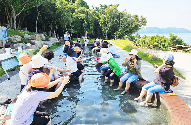 완도 약산 해안치유의 숲(족욕 프로그램)