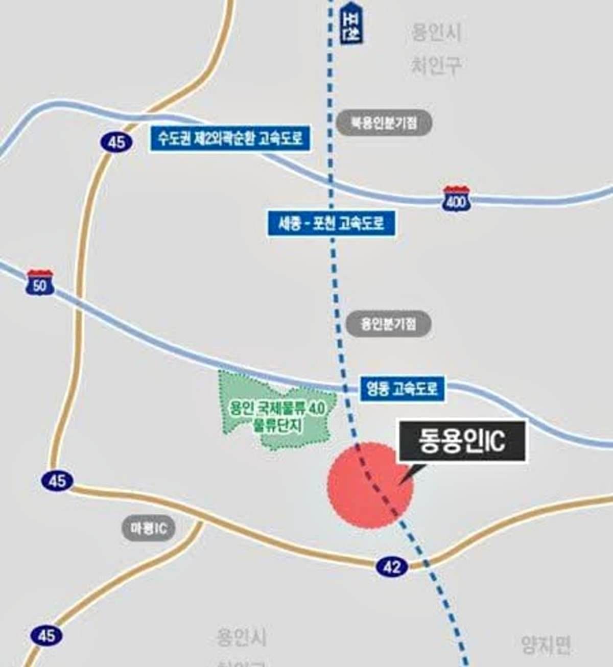 동용인 IC 위치도. / 용인시 제공