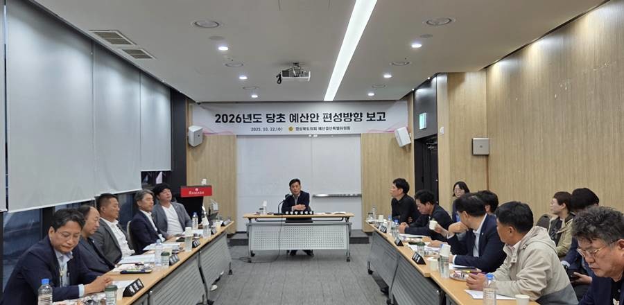 2026년도 당초예산안 편성에 대한 보고/경북도의회