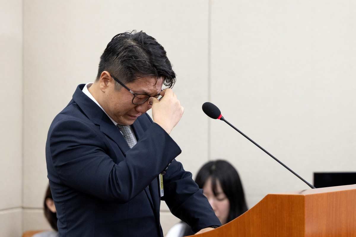 고용노동부 국정감사 출석한 문지석 검사. / 뉴스1