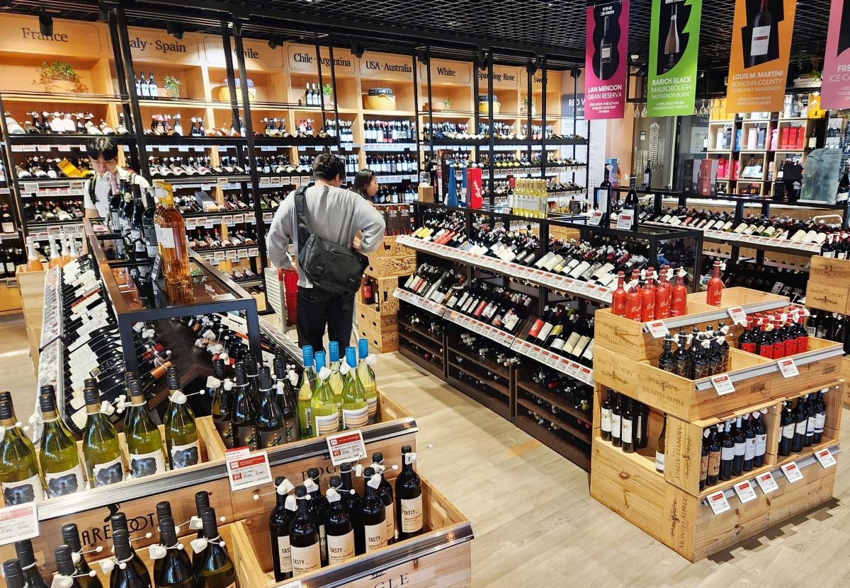 롯데마트 월드타워점 주류매장 전경 / 롯데마트 제공