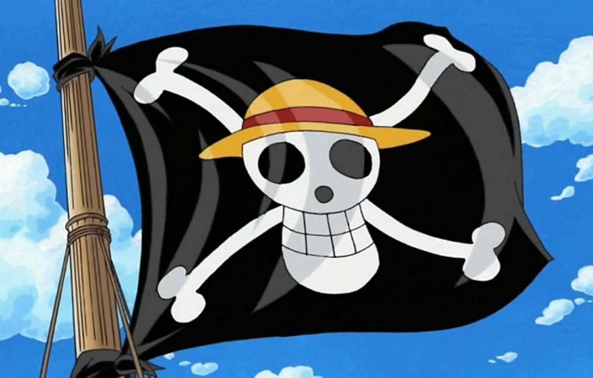 '원피스' 밀짚모자 해적단 깃발