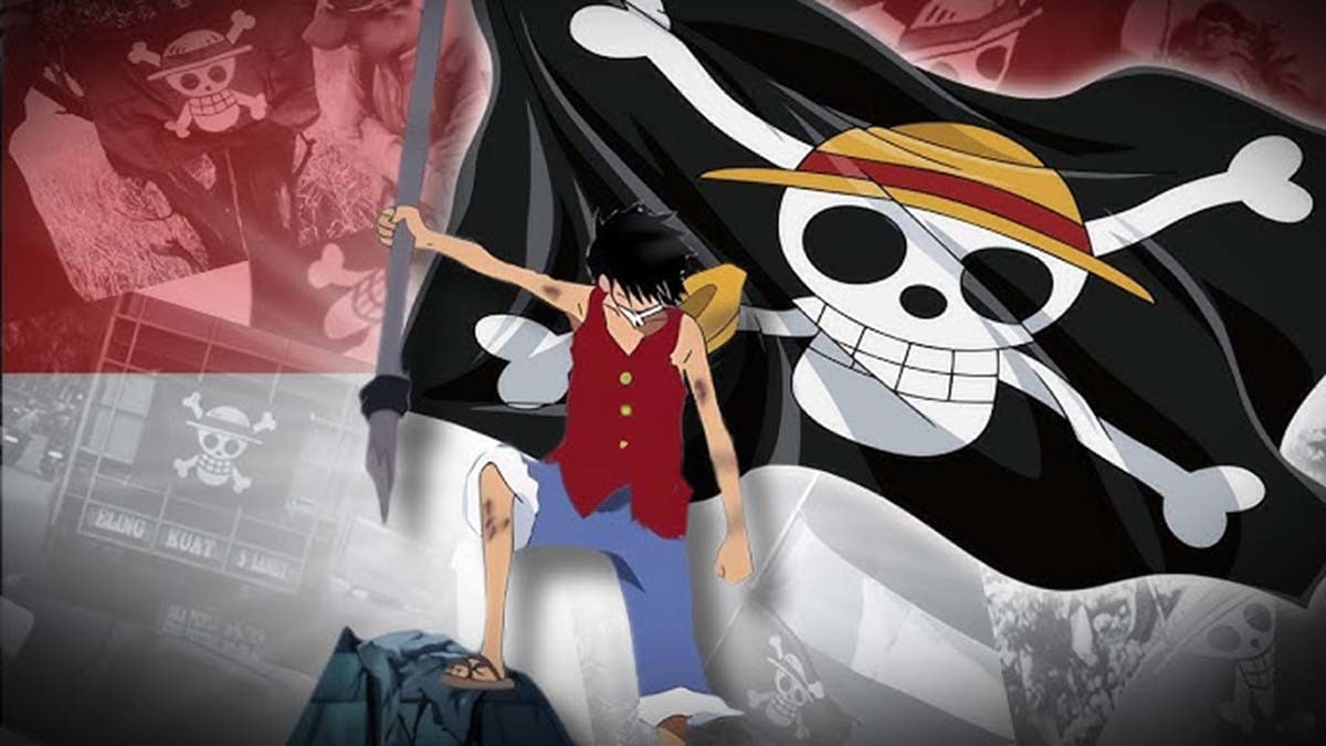 '원피스' 밀짚모자 해적단  깃발이 Z세대 시위의 상징이 됐다. / 'Kitsune Anime' 유튜브