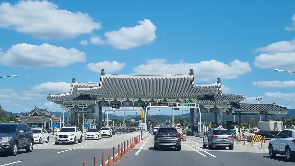 기사 이해를 돕기 위해 AI로 생성한 경주 톨게이트 이미지