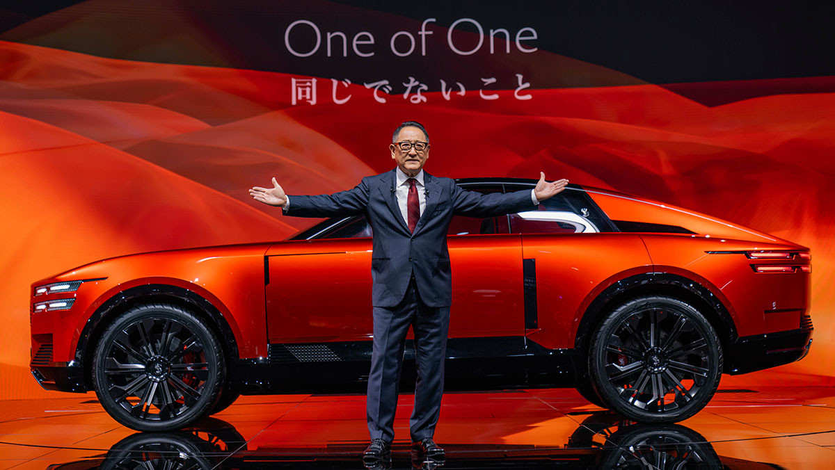 직접 센추리 발표에 나선 아키오 토요다 토요타 회장. / 한국토요타자동차