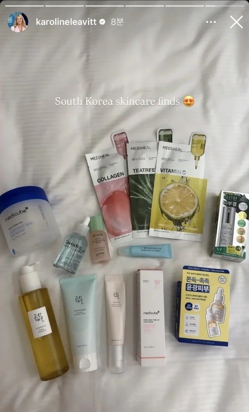 캐롤라인 레빗 백악관 대변인이 인스타그램에 올린 사진.