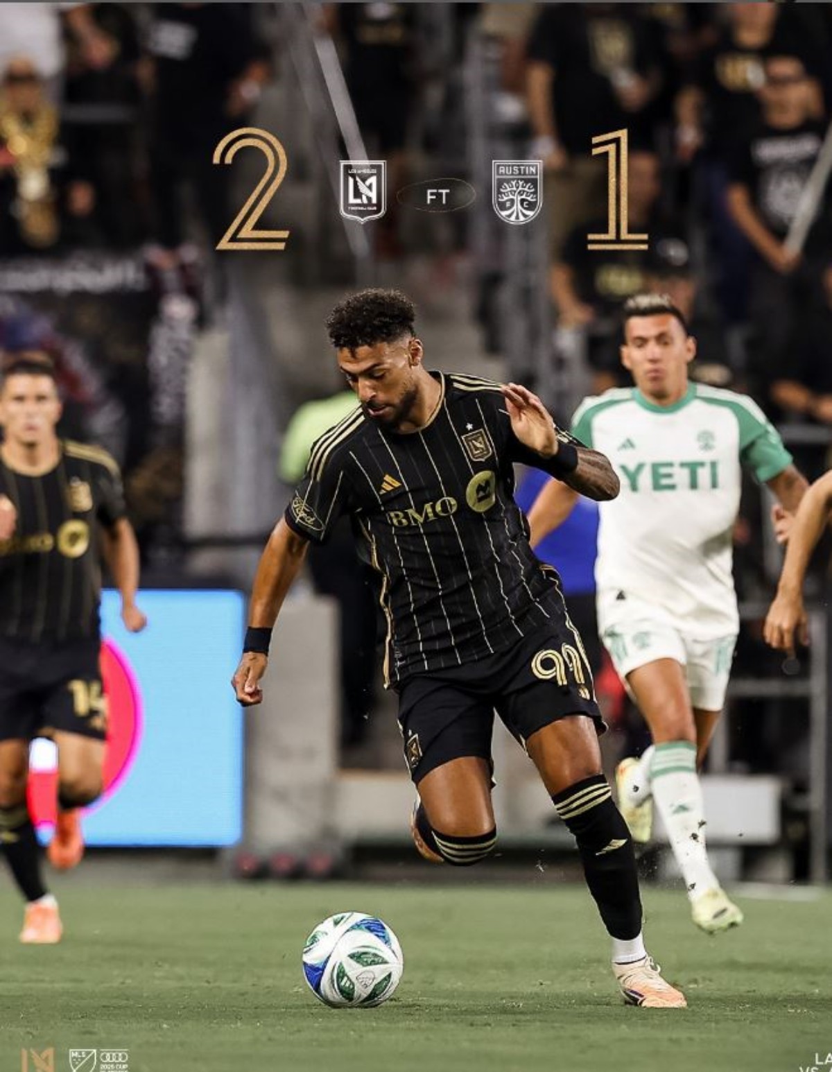 LAFC가 2025 MLS컵 플레이오프(PO) 1라운드 오스틴 FC와의 경기에서 2-1 승리했다. / LAFC 인스타그램